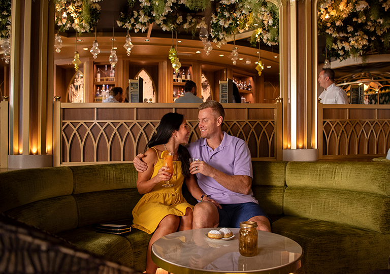 Couple enjoying a drink