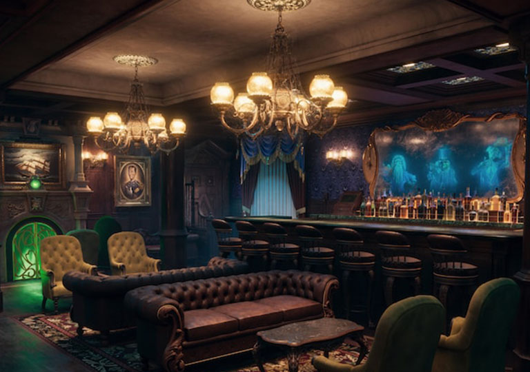 The Haunted Mansion Parlor