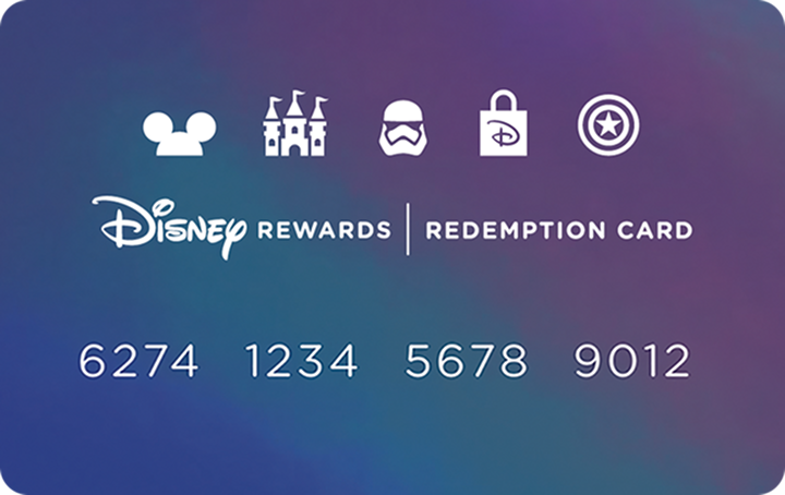 Disney Rewards Redemption Card