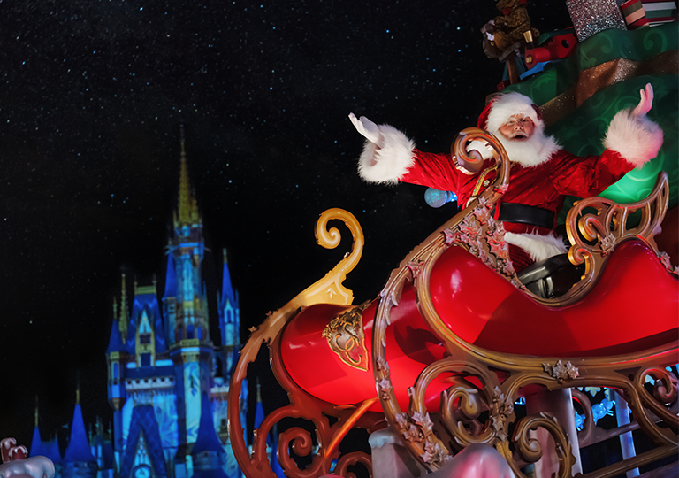 Santa Claus at Mickey's Once Upon a Christmastime Parade