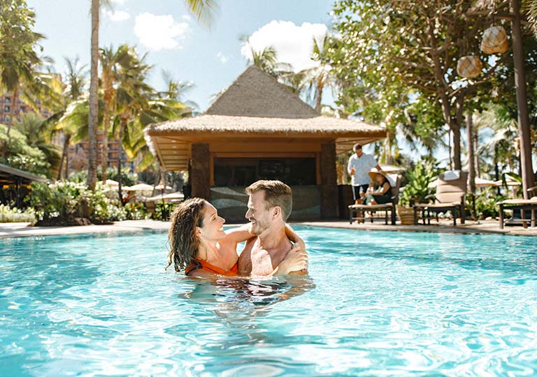 Couple at Wailana Pool