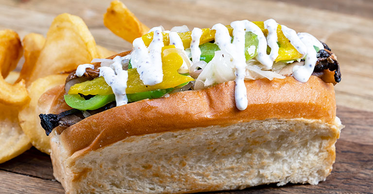 Plant-based Philly Dog