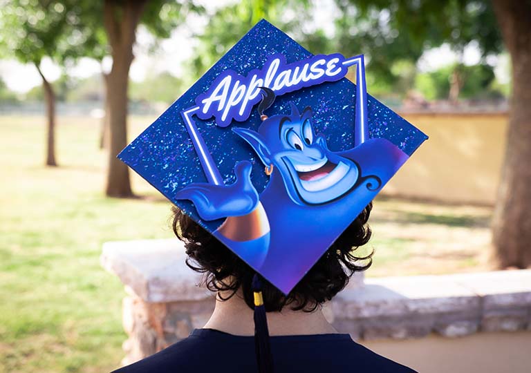 DIY grad cap Aladdin