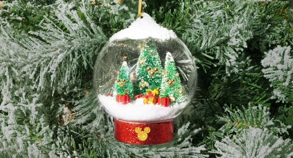 Mickey Mouse Tree Snow Globe Ornament