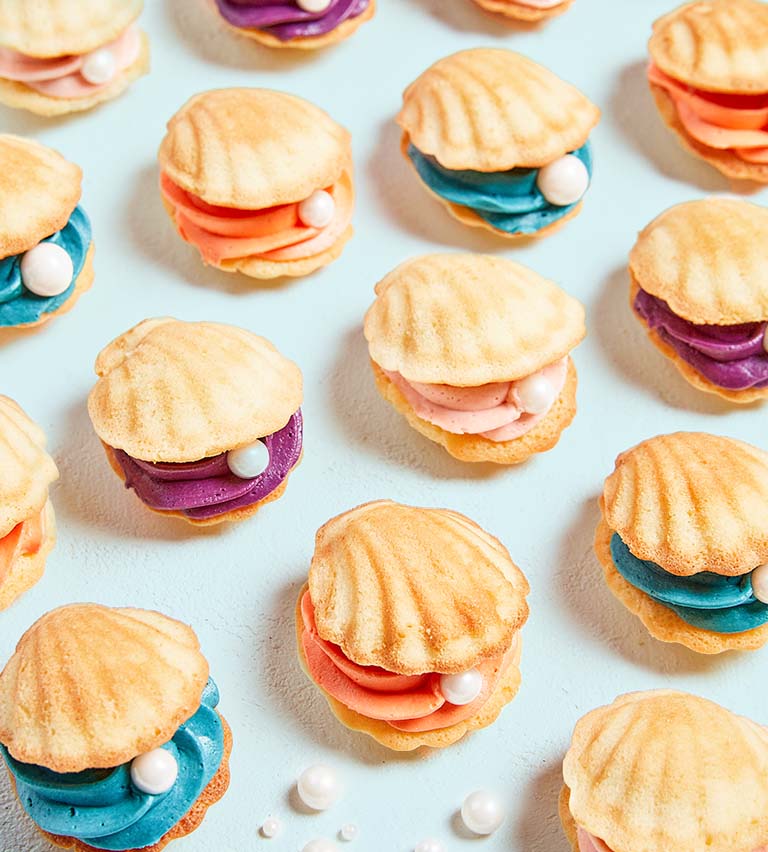 The Little Mermaid Clamshell Cookies
