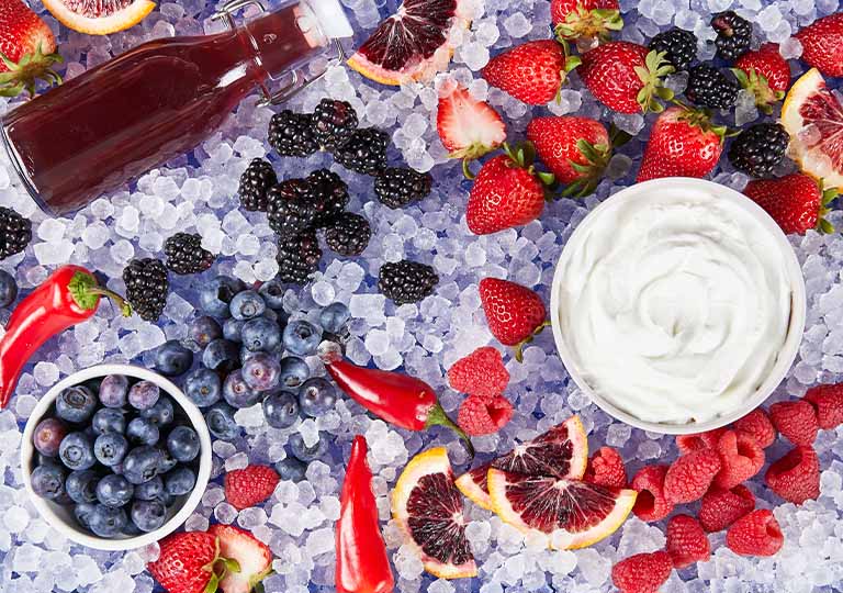 Fire and Ice Smoothie ingredients