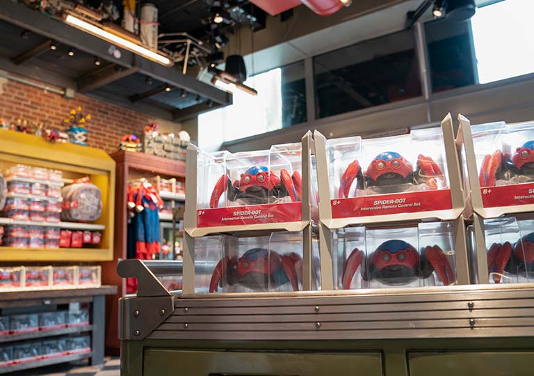 Spider-Bot toy at WEB Suppliers