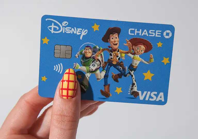 Hand holding Toy Story Card Design