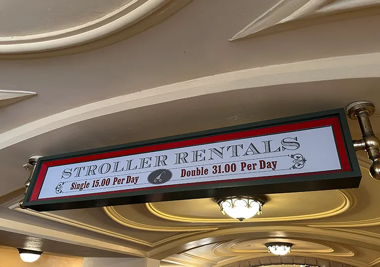 Stroller rental location