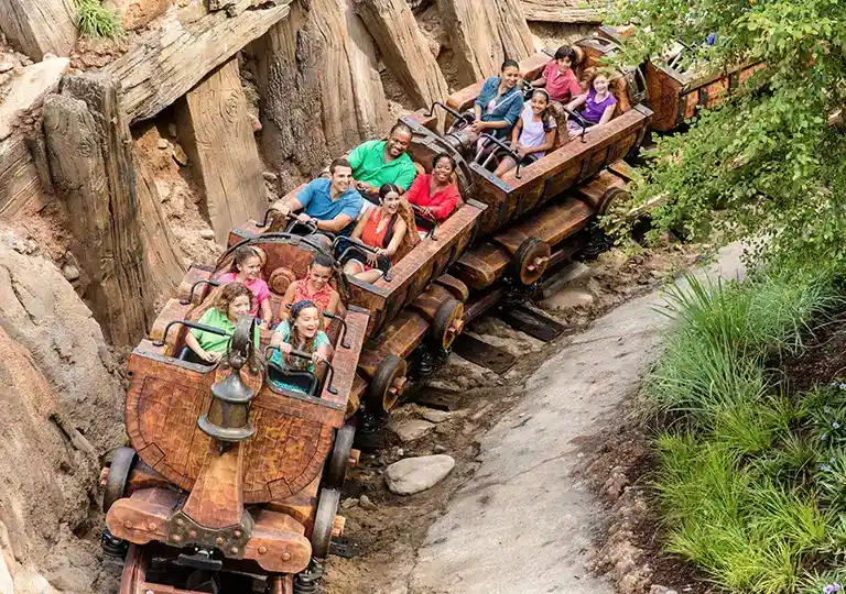 Guests on 7 Dwarfs Mine Train