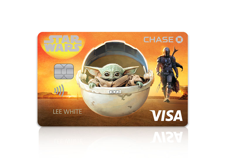 Grogu and Mandalorian visa card
