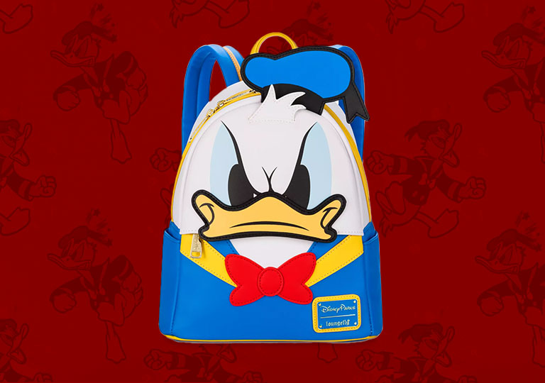 Donald Duck 90th Anniversary Color Changing Loungefly Mini Backpack