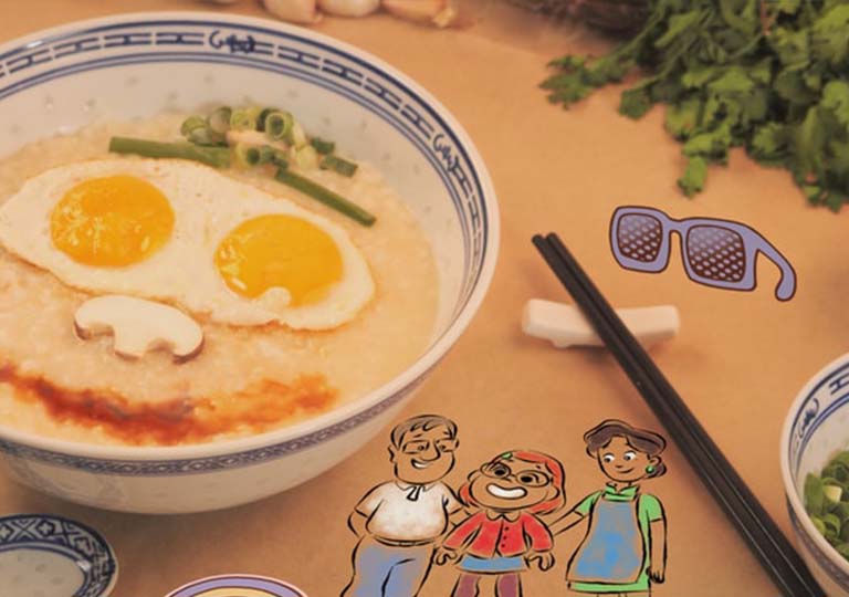 Turning Red Congee dish