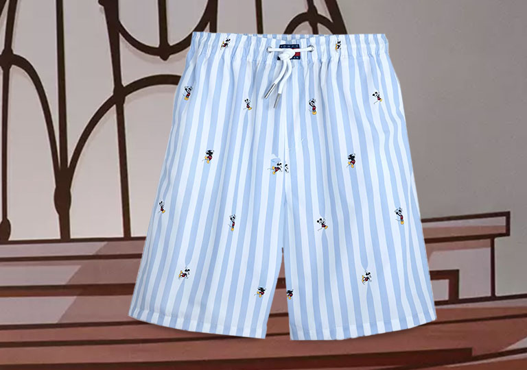 Mickey Mouse Striped Shorts for Adults by Tommy Hilfiger &ndash; Disney100
