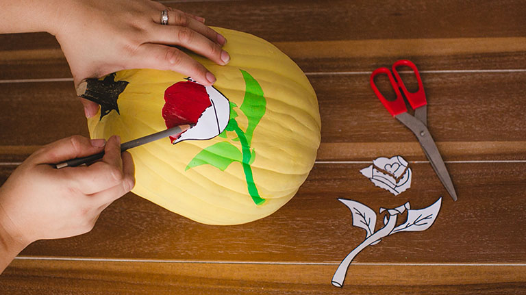 Belle pumpkin step 4