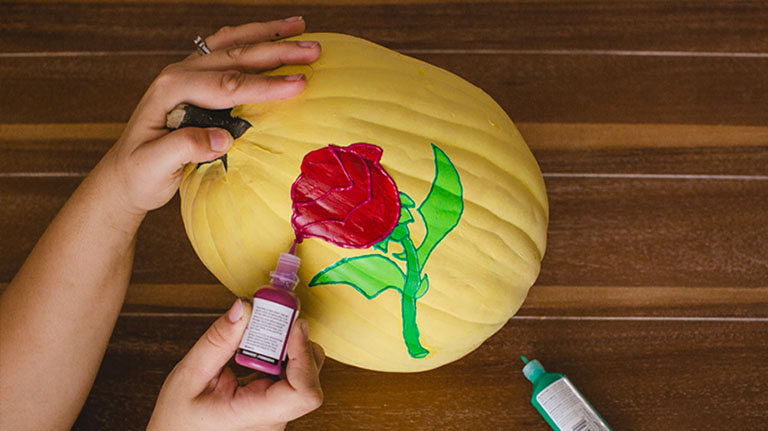 Belle pumpkin step 5