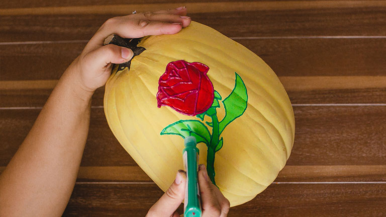 Belle pumpkin step 6