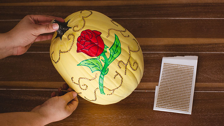 Belle pumpkin step 7 