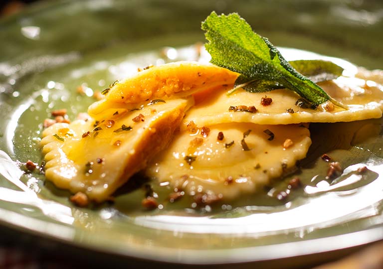 Pumpkin Mascarpone Ravioli