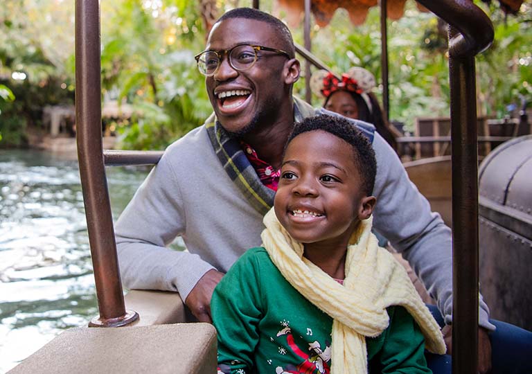 family on Jingle Cruise