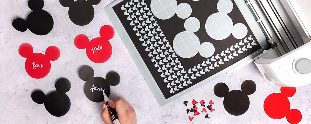Mickey Mouse Tablescape step 2