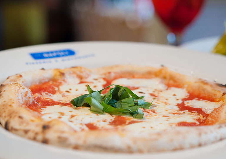 Authentic Neapolitan pizza: Carciofi Pizza at Via Napoli Ristorante e Pizzeria