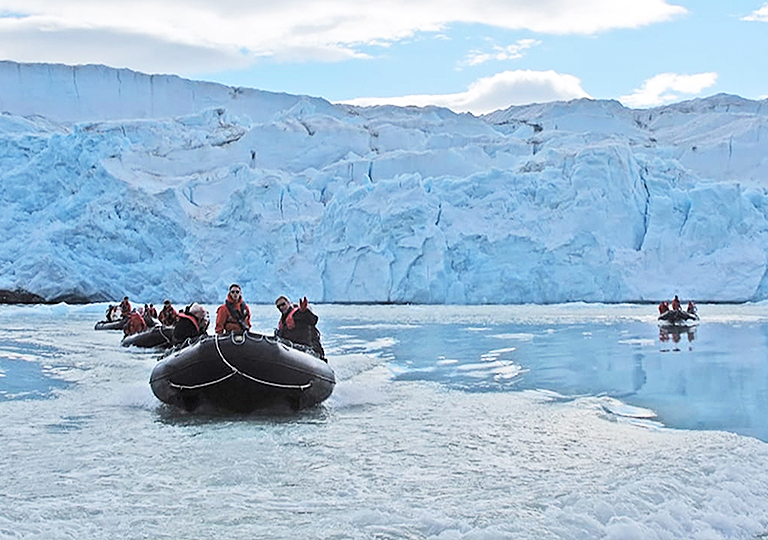 people touring the Arctic