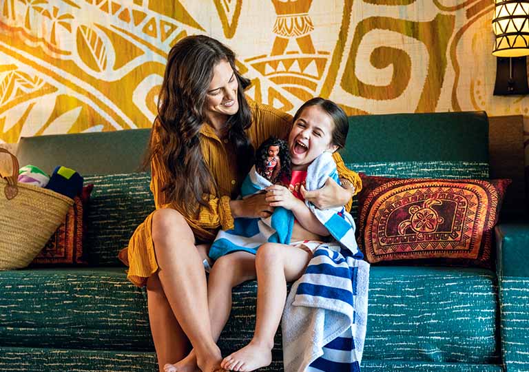 Mom and daughter at Polynesian Resort
