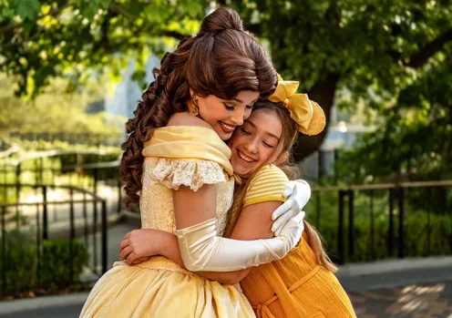 Belle with guest