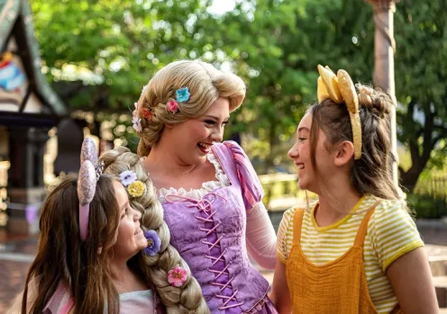 Rapunzel with guests