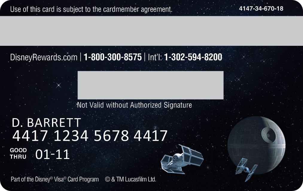 08 Darth Vader Card Design Classic Back