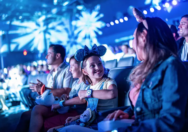 Guest wearing MagicBand+