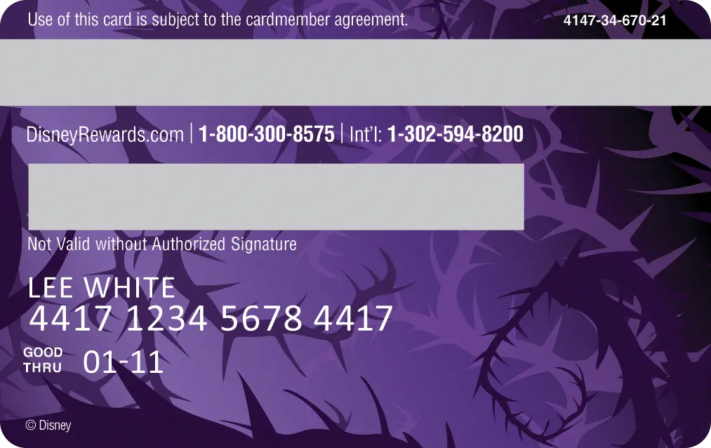 12 Maleficent Card Design Classic Back