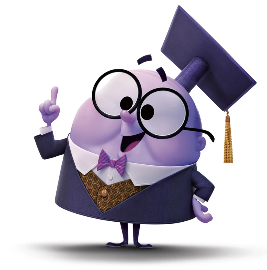 KnowsMore from Disney’s Ralph Breaks the Internet pointing upward.