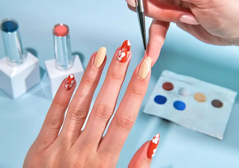 Stitch nail art