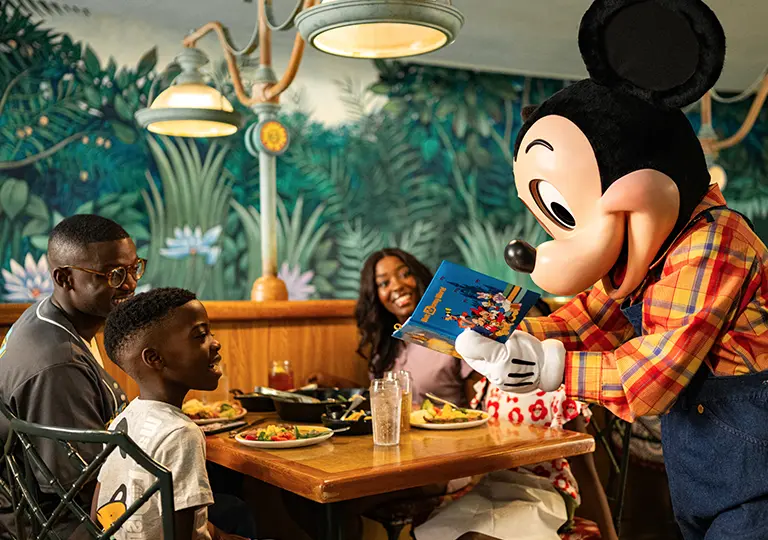 Mickey with guests