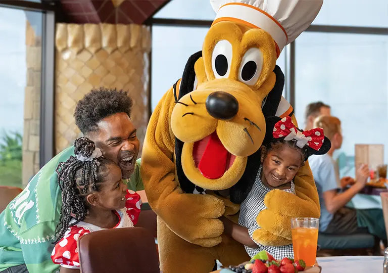 Pluto with guests