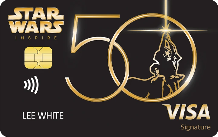 Star Wars 50th Anniversary Card Design Classic Front
