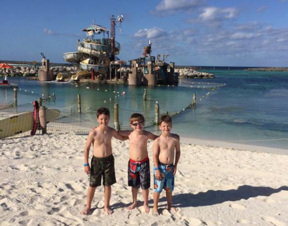 Boys at the Disney Beach