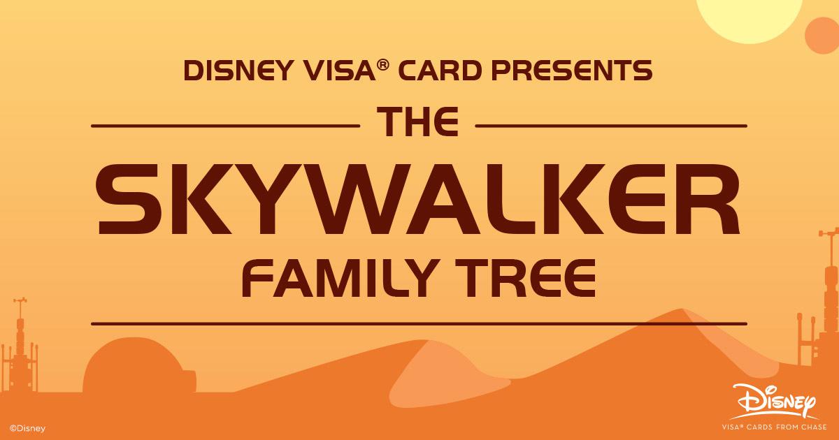 Star Wars Family Tree Luke Skywalker Ancestry Disney Credit Cards