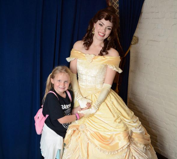 Disney Belle Actress with Girl